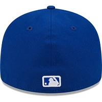 Men's New Era  Royal San Diego Padres White Logo Low Profile 59FIFTY Fitted Hat