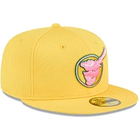 Men's New Era Yellow San Diego Padres City Connect Batting Practice 59FIFTY Fitted Hat