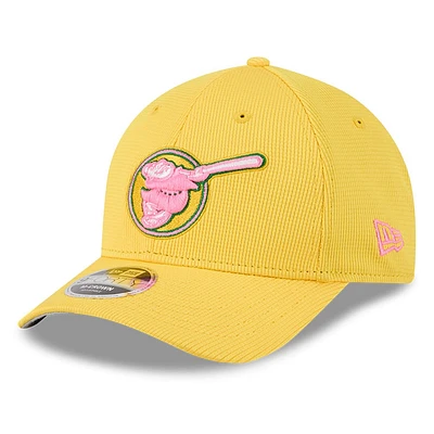 Casquette ajustable 9FORTY M-Crown jaune New Era pour homme, San Diego Padres City Connect Batting Practice