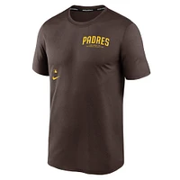 Men's Nike  Brown San Diego Padres Authentic Collection Early Work Tri-Blend Performance T-Shirt