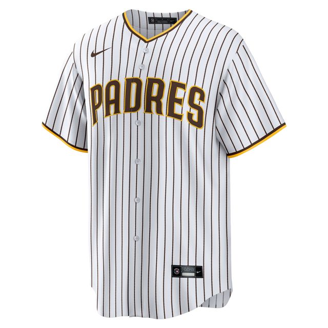 Homme Nike Fernando Tatis Jr. Blanc/Marron San Diego Padres Home Replica Player - Maillot