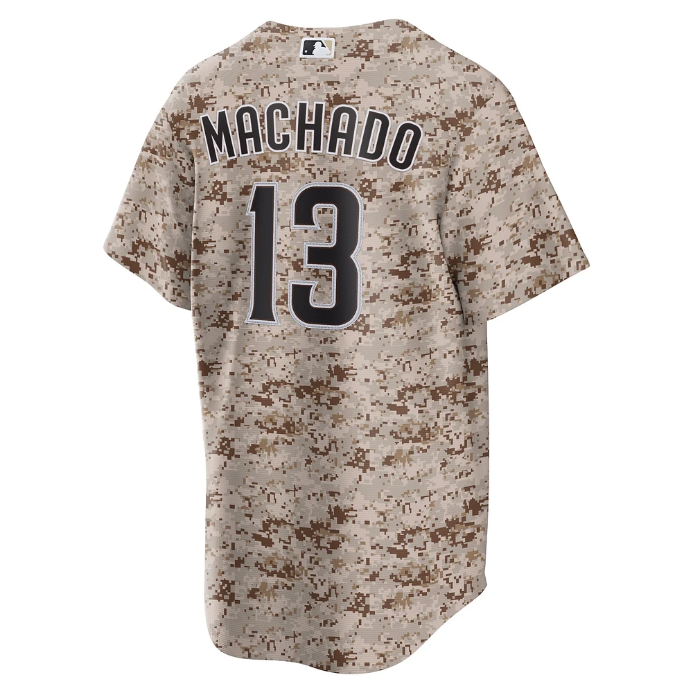 Men's Nike Manny Machado Camo San Diego Padres USMC Alternate Replica Player Jersey