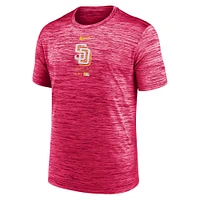 Men's Nike Pink San Diego Padres Authentic Collection City Connect Velocity Performance T-Shirt
