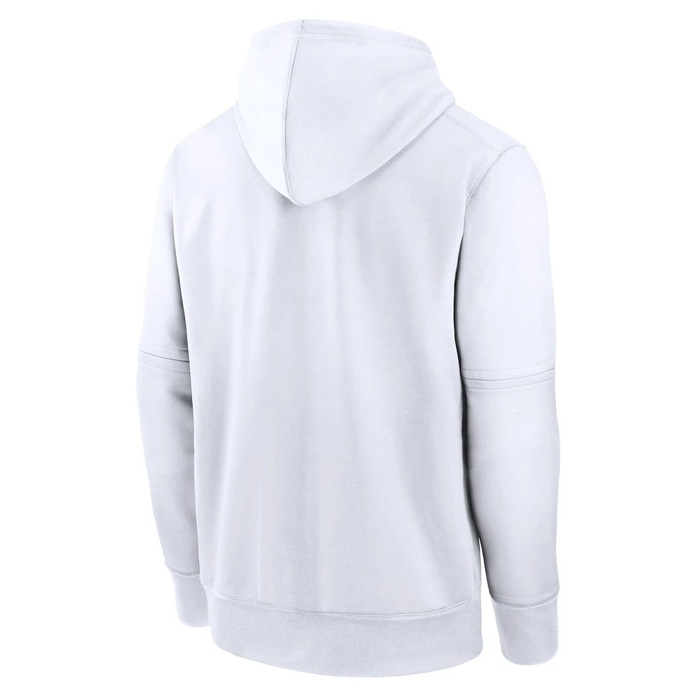 Men's Nike White San Diego Padres Authentic Collection City Connect Performance Pullover Hoodie