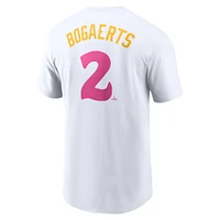 T-shirt Nike Xander Bogaerts pour homme, San Diego Padres City Connect Fuse Name & Number, blanc