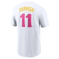 Men's Nike Yu Darvish White San Diego Padres Fuse City Connect Name & Number T-Shirt