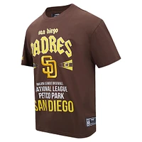 Men's Pro Standard Brown San Diego Padres Oversized City Tour T-Shirt