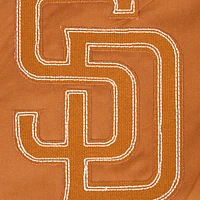 Men's Pro Standard Brown San Diego Padres Paint The City Twill Full-Zip Jacket