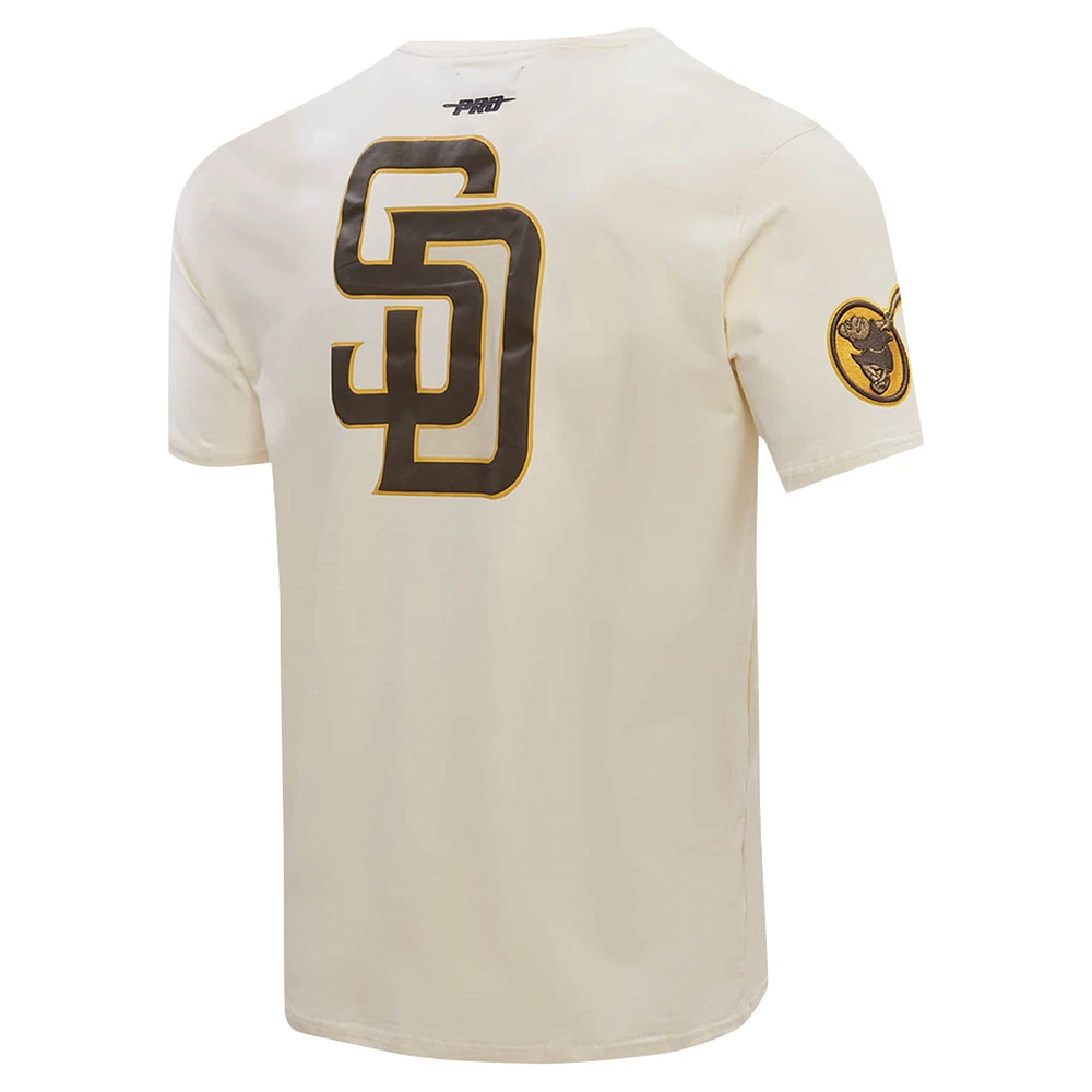 Men's Pro Standard Cream San Diego Padres Club Member Badge T-Shirt
