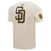 Men's Pro Standard Cream San Diego Padres Club Member Badge T-Shirt