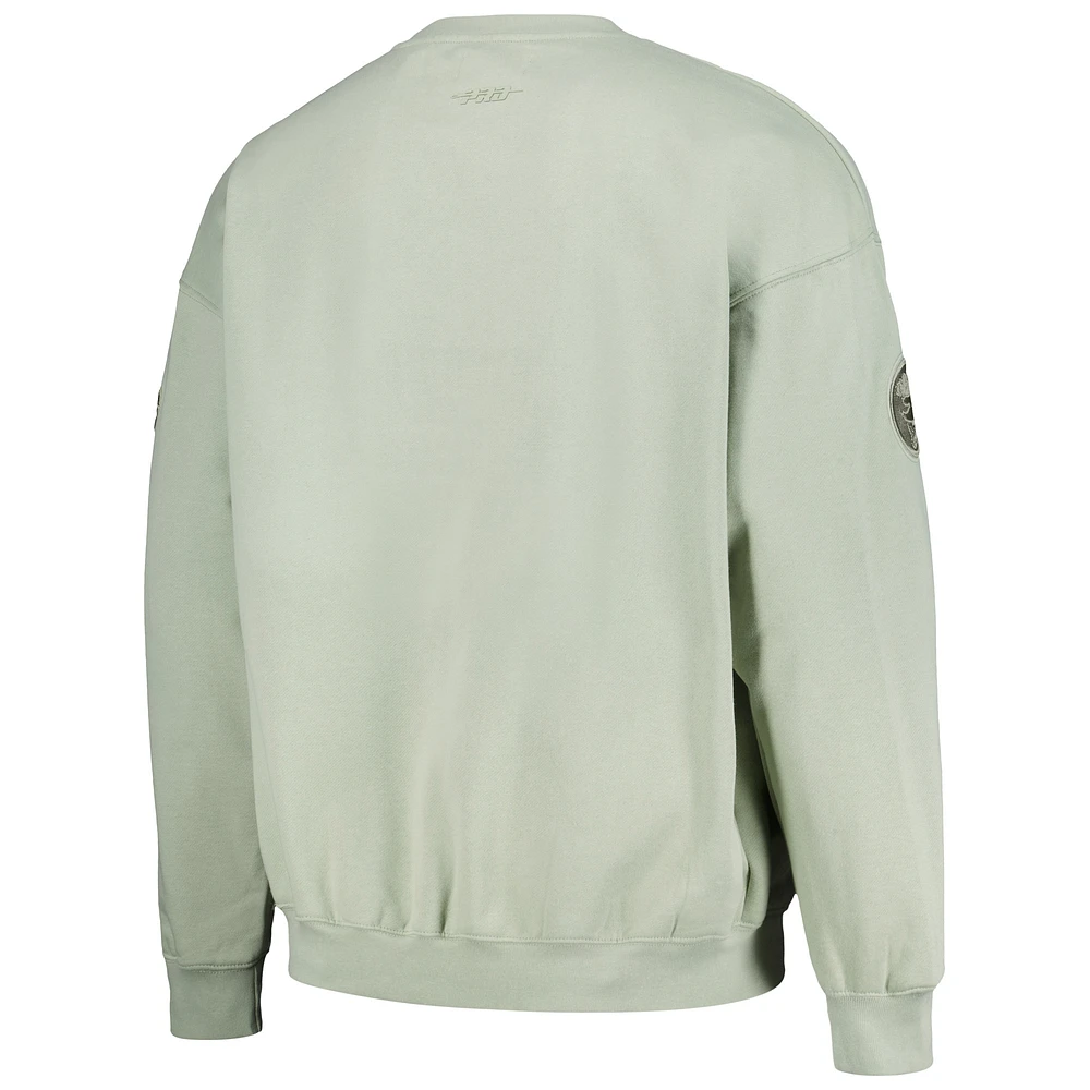 Men's Pro Standard Green San Diego Padres Neutral Drop Shoulder Pullover Sweatshirt