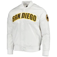 Veste Pro Standard San Diego Padres Wordmark Satin Full-Snap pour homme, blanc