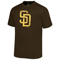 Men's Profile Brown San Diego Padres Big & Tall Primary Logo T-Shirt