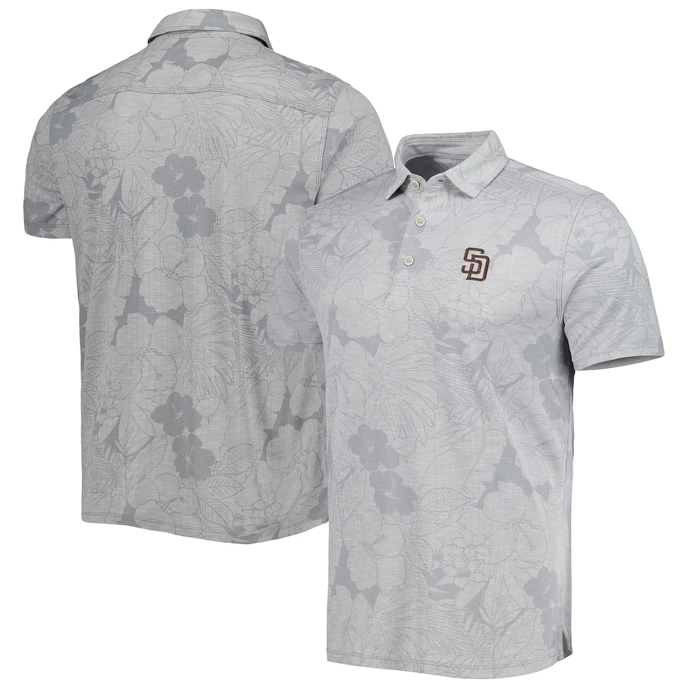 Men's Tommy Bahama  Gray San Diego Padres Blooms Polo