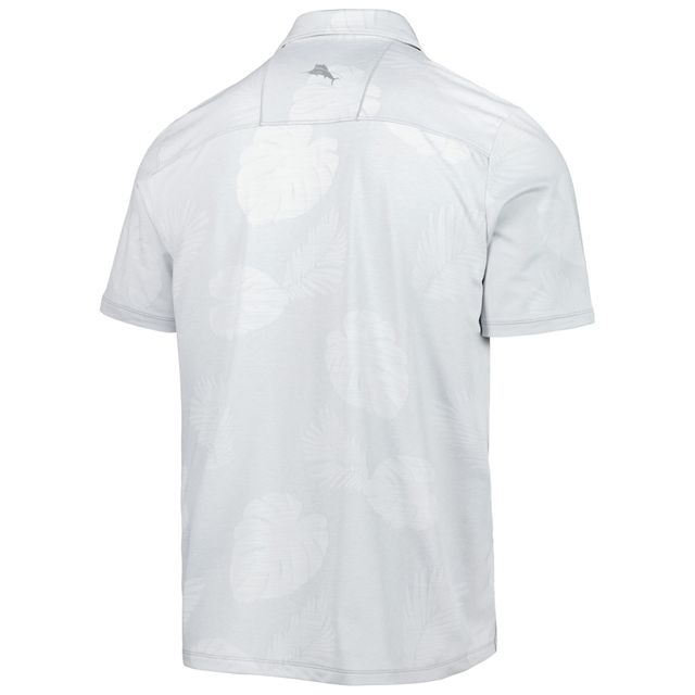 Polo Tommy Bahama gris San Diego Padres Palm Coast Delray Fond IslandZone pour homme