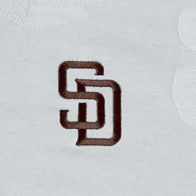 Polo Tommy Bahama gris San Diego Padres Palm Coast Delray Fond IslandZone pour homme