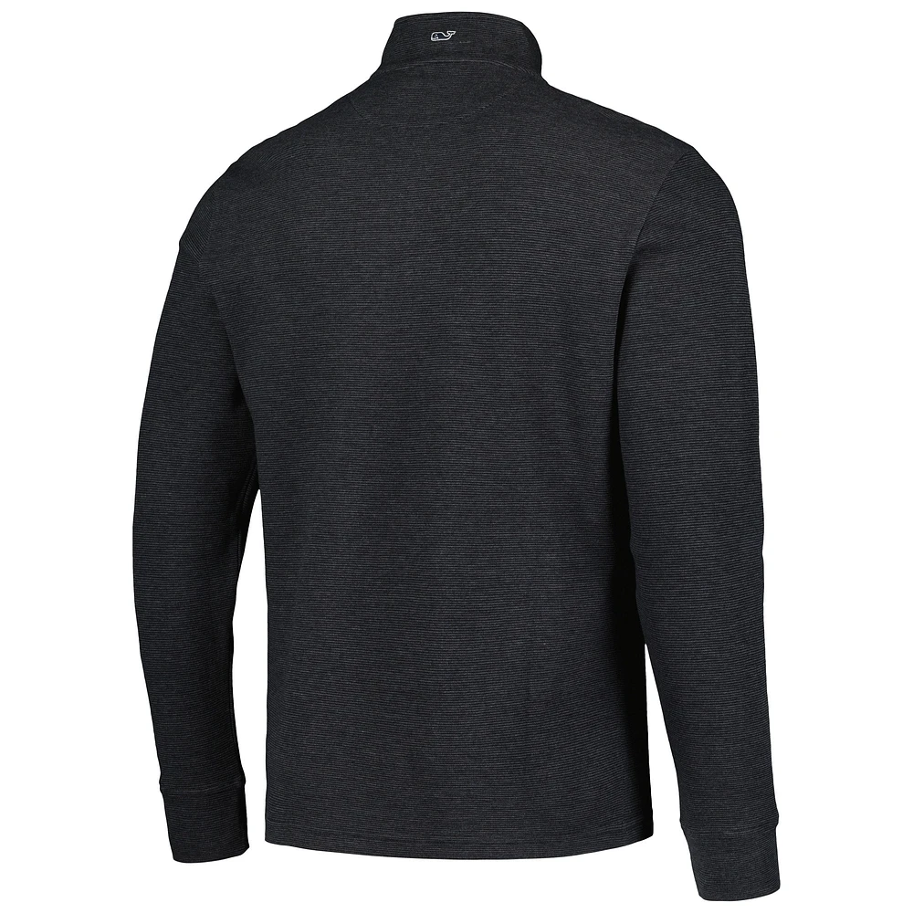 Veste noire Vineyard Vines pour hommes des San Diego Padres Saltwater Quarter-Zip