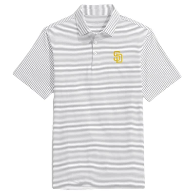 Polo à rayures Vineyard Vines pour hommes, gris San Diego Padres Bradley
