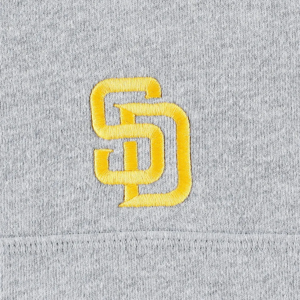 Men's Vineyard Vines Gray San Diego Padres Shep Shirt Quarter-Zip Sweatshirt