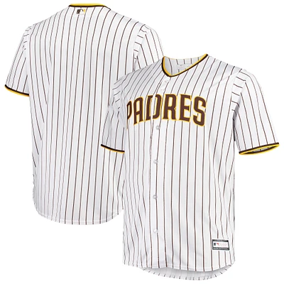 Men's White/Brown San Diego Padres Big & Tall Home Replica Team Jersey