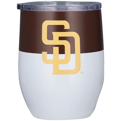 Padres de San Diego 16 oz. Gobelet incurvé en acier inoxydable Colorblock