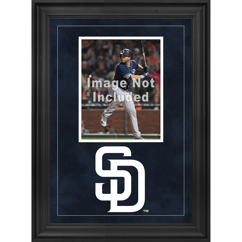 Cadre photo vertical encadré de luxe des Padres de San Diego de 8 po x 10 po avec logo de l'équipe