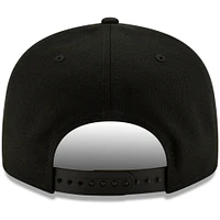San Diego Padres New Era Black on Black 9FIFTY Snapback Adjustable Hat - Black