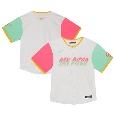 Maillot Nike blanc City Connect Team Limited pour tout-petit des Padres de San Diego