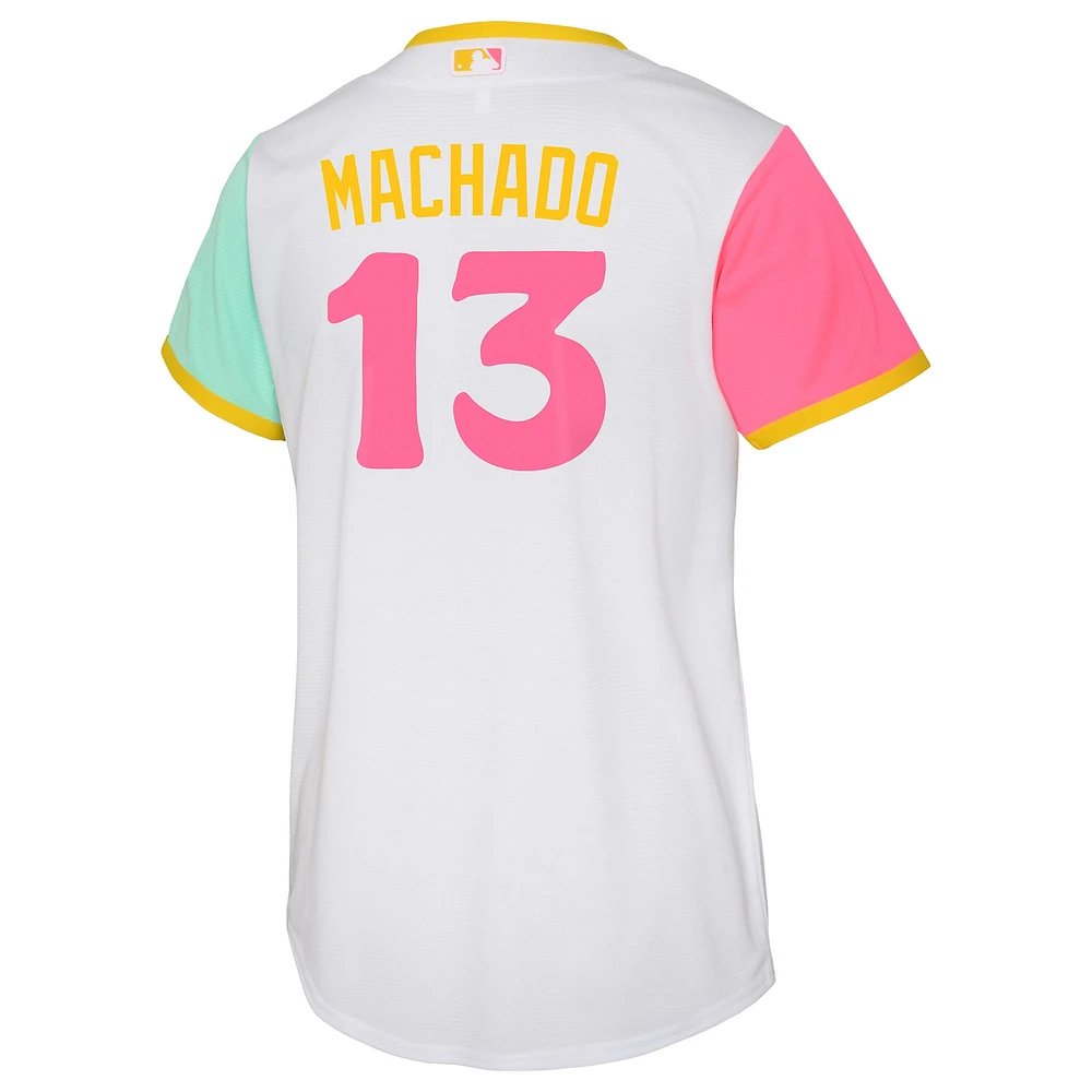 Toddler Nike Manny Machado White San Diego Padres City Connect Replica Player Jersey
