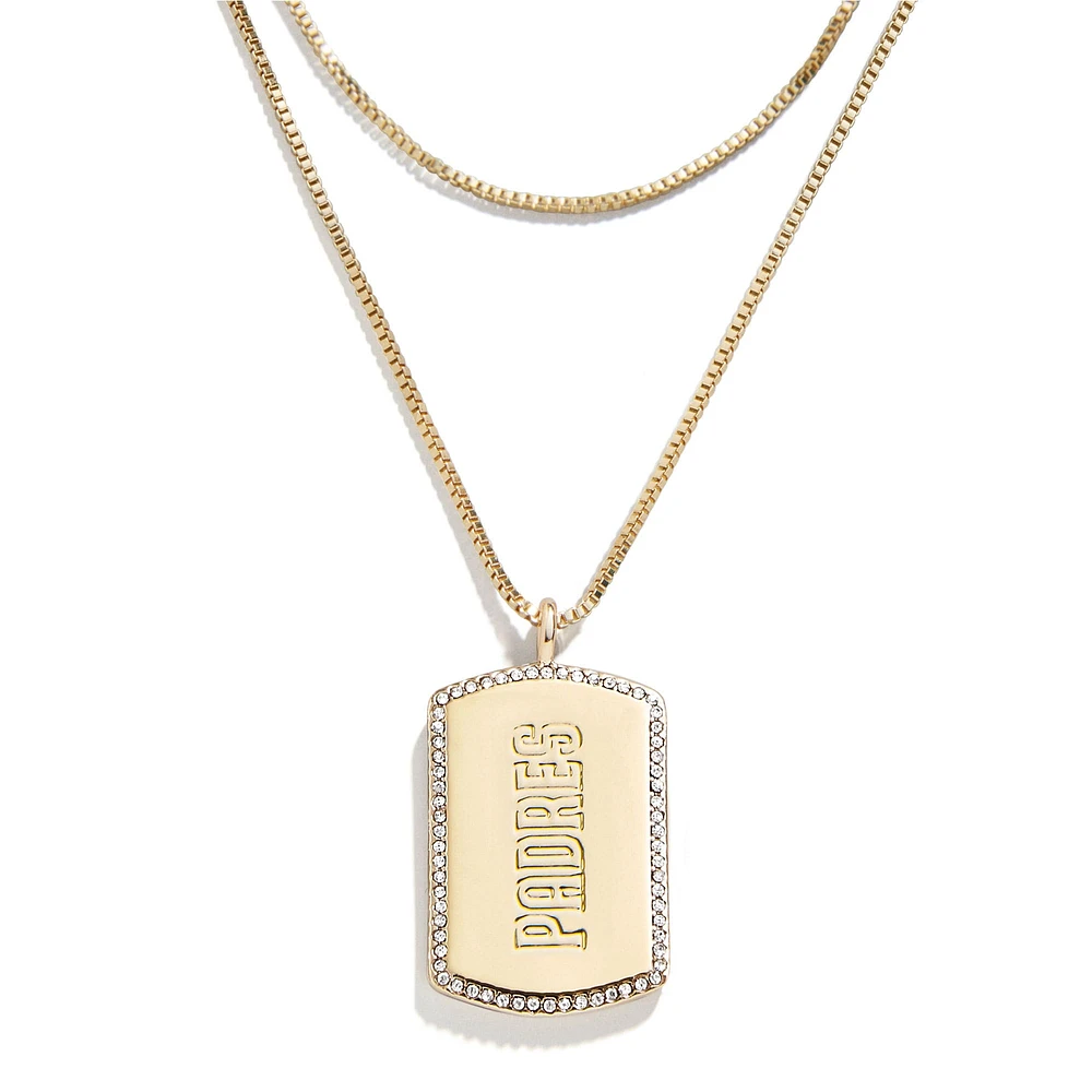 WEAR by Erin Andrews x Baublebar San Diego Padres Dog Tag Necklace