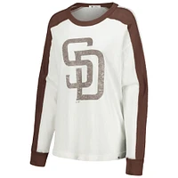 Women's '47 White San Diego Padres Premier Caribou Long Sleeve T-Shirt