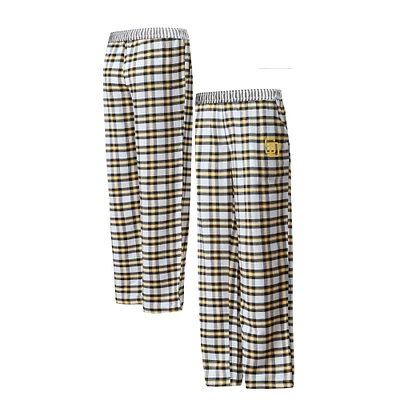 Pantalon de nuit en flanelle Concepts Sport noir/or San Diego Padres Sienna pour femmes
