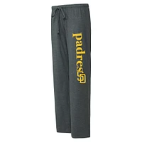 Women's Concepts Sport Charcoal/Brown San Diego Padres Meter Muscle Tank and Pants Sleep Set