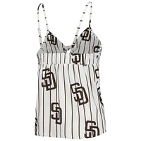 Women's Concepts Sport White San Diego Padres Reel Allover Print Tank Top & Shorts Sleep Set