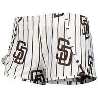 Women's Concepts Sport White San Diego Padres Reel Allover Print Tank Top & Shorts Sleep Set