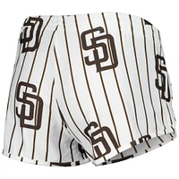 Women's Concepts Sport White San Diego Padres Reel Allover Print Tank Top & Shorts Sleep Set