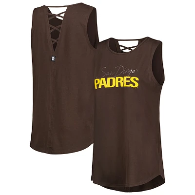 Débardeur triple mélange DKNY Sport marron San Diego Padres Claire Fashion pour femmes