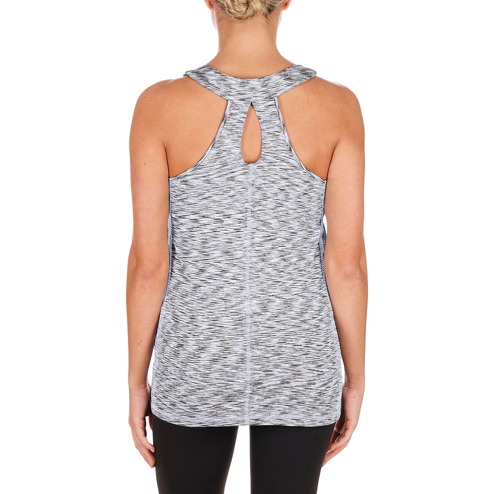 Women's New Era Brown San Diego Padres Space Dye Keyhole Back Tank Top