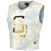 Women's The Wild Collective White San Diego Padres Washed Muscle Tank Top