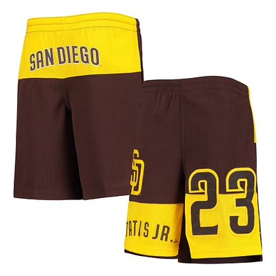 Short avec nom et numéro Fernando Tatis Jr. marron des San Diego Padres Pandemonium pour jeunes