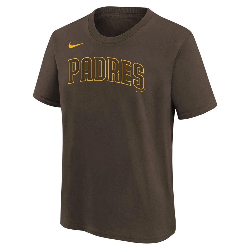 Youth Nike Manny Machado Brown San Diego Padres Home Player Name & Number T-Shirt