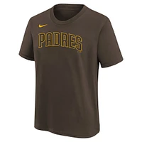 Youth Nike Manny Machado Brown San Diego Padres Home Player Name & Number T-Shirt