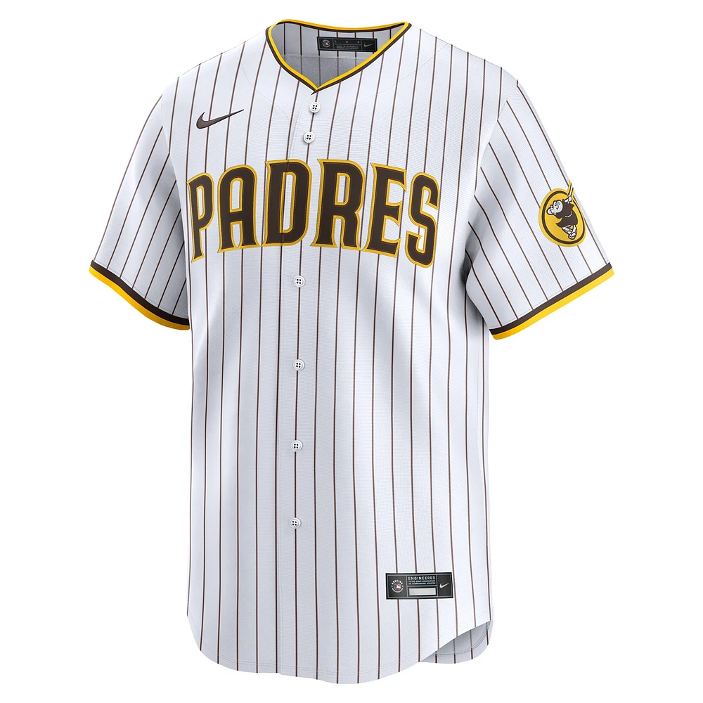 Maillot de joueur Nike Manny Machado blanc San Diego Padres Home Limited pour jeune