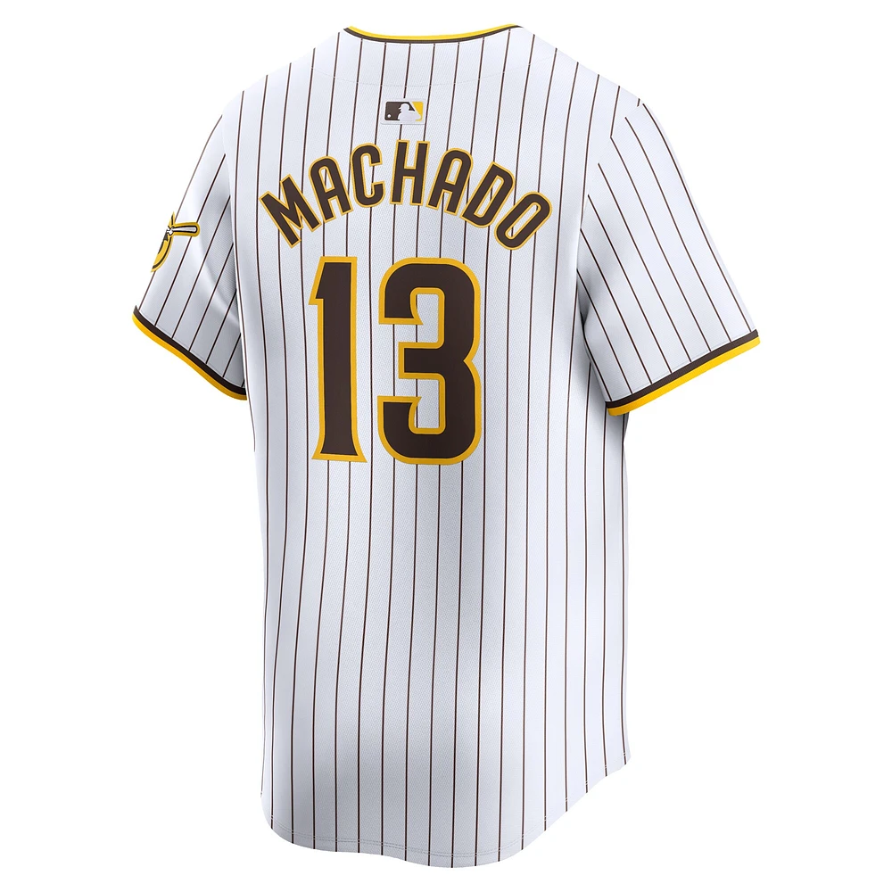 Maillot de joueur Nike Manny Machado blanc San Diego Padres Home Limited pour jeune