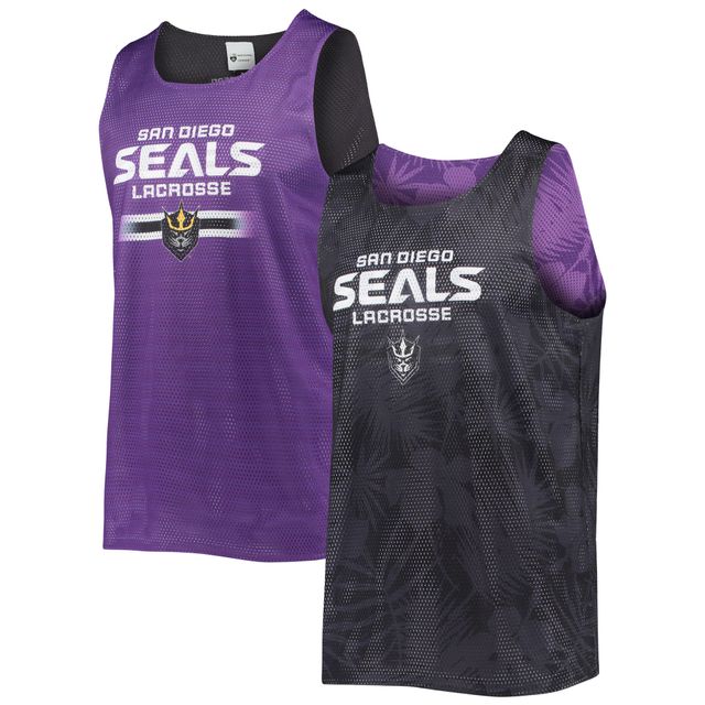 Débardeur en maille réversible San Diego Seals FOCO violet/noir pour homme