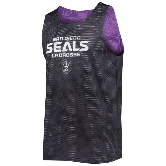 Débardeur en maille réversible San Diego Seals FOCO violet/noir pour homme