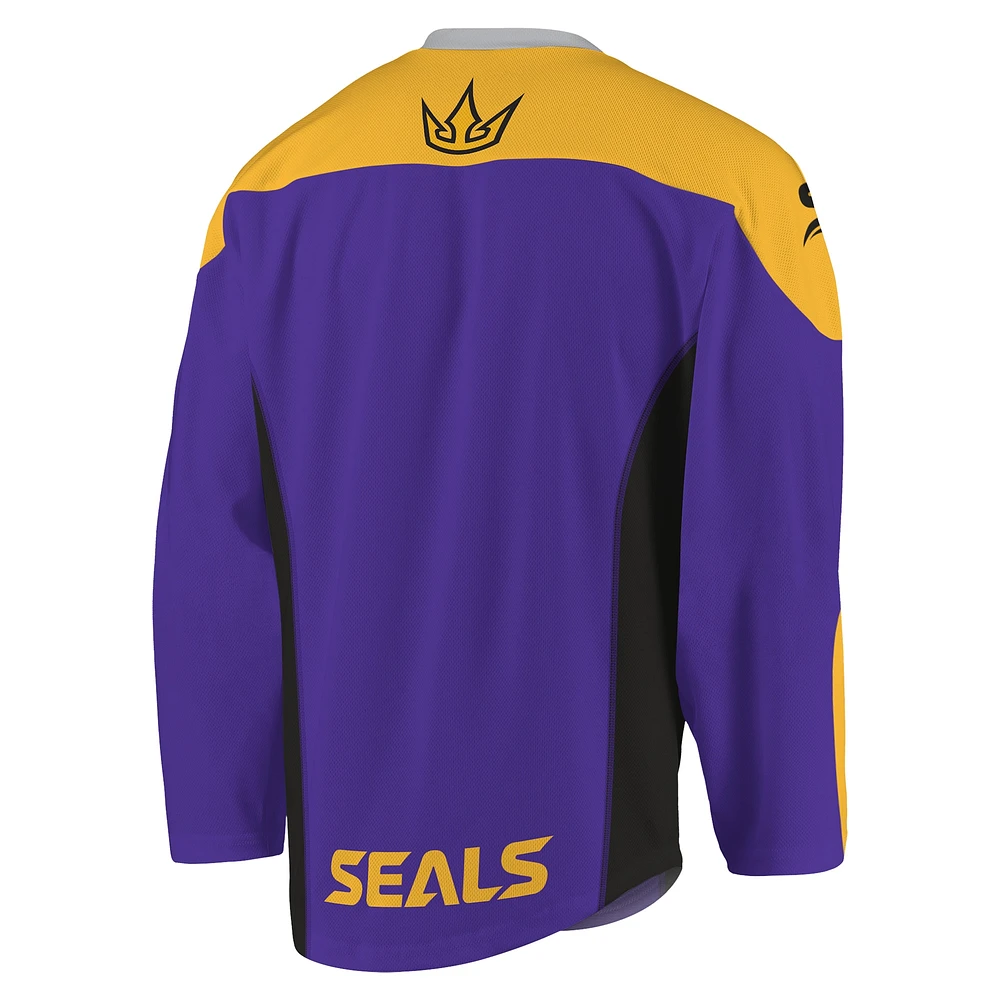 Maillot Homme Replica San Diego Seals Violet/Or