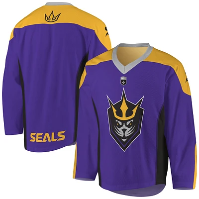 Maillot Homme Replica San Diego Seals Violet/Or