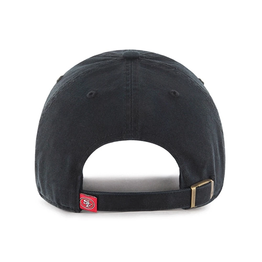 '47 Brand San Francisco 49ers Cleanup Basic Adjustable Hat - Black