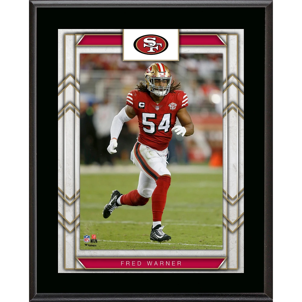 Fred Warner San Francisco 49ers Framed 10.5" x 13" Sublimated Player Plaque